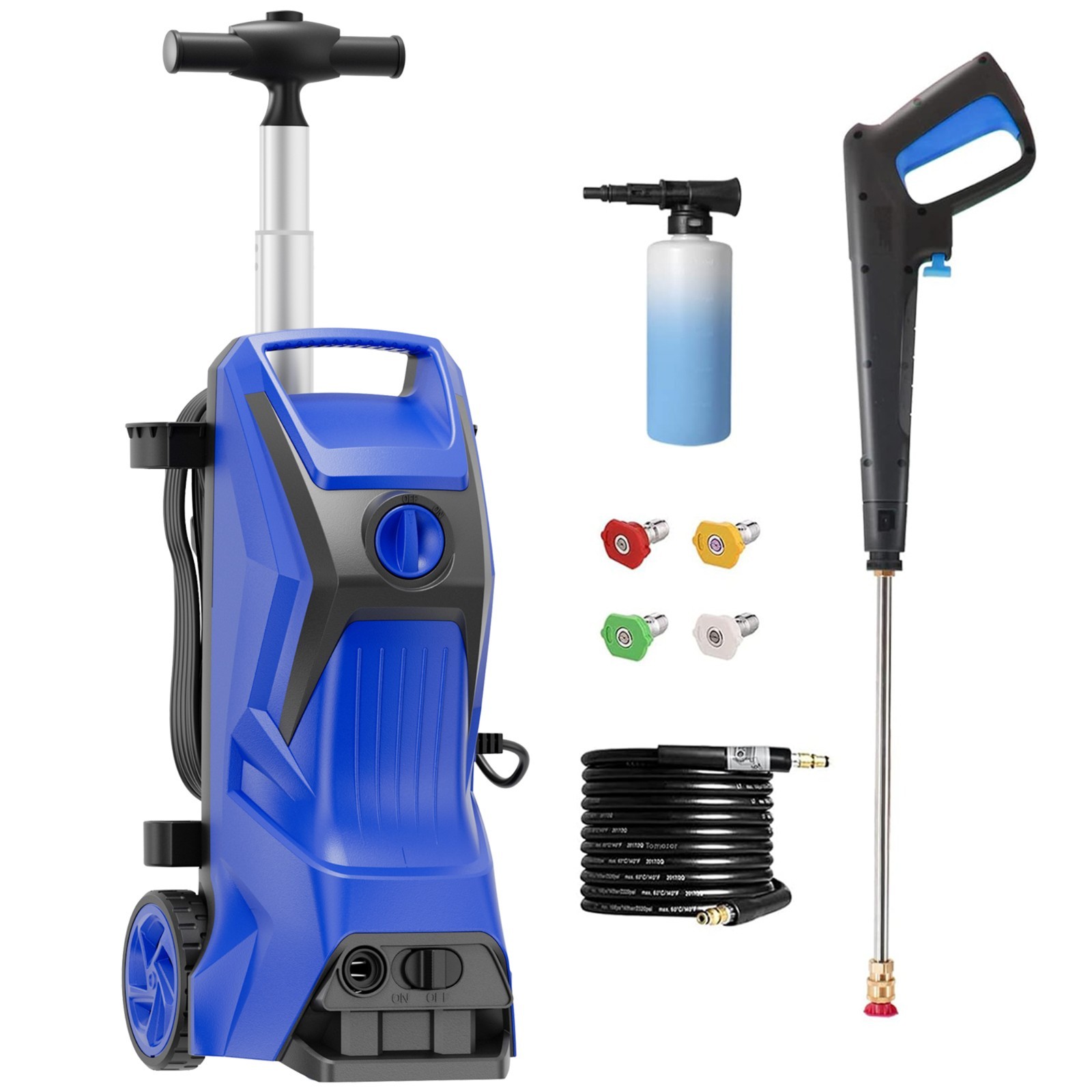 Pressure Washer Electric Power Washer 5000PSI Max 3.0 GPM, 25ft Hose, with Hose