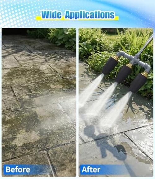 Black Triple Turbo Nozzle Pressure Washer – 3-in-1 Power Washer
