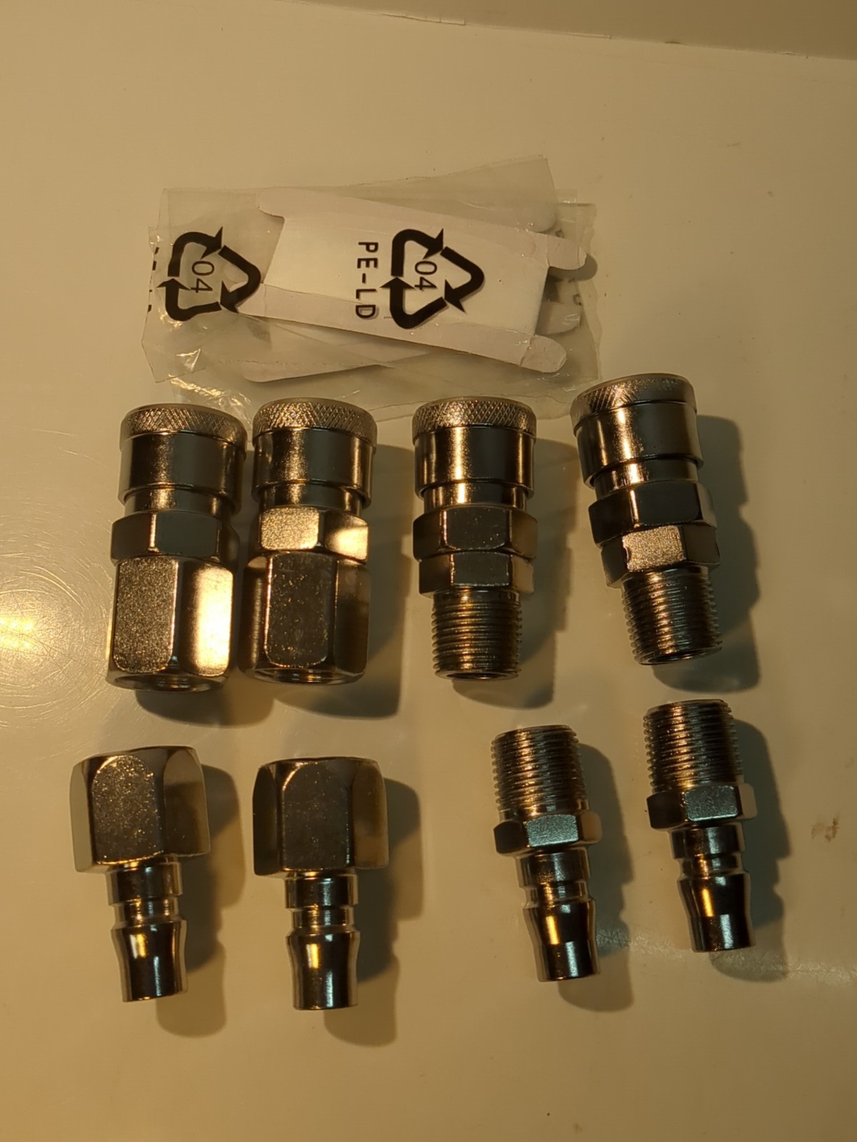 8 PCS Pressure Washer Quick Connect 3/8 Inch Stainless Steel Male and Female NEW