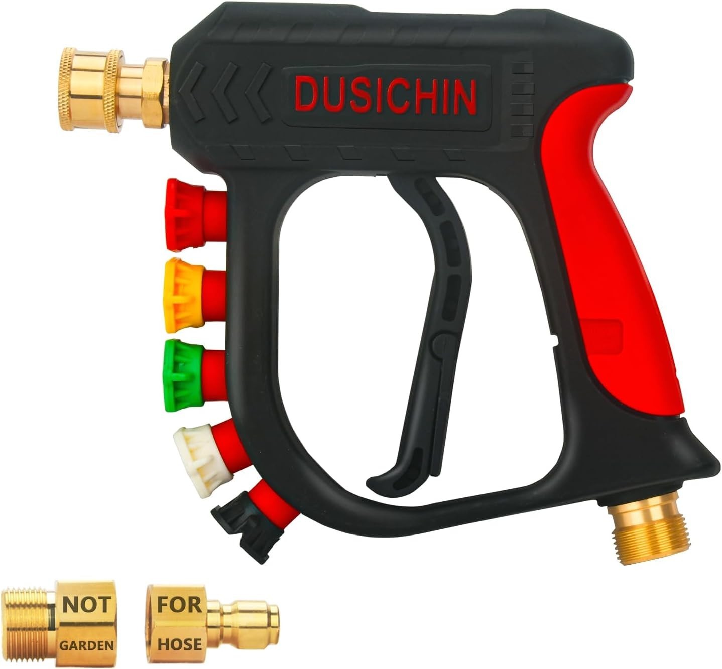 Durable Brass Pressure Washer Wand with 5 Nozzle Options for Ultimate Clean