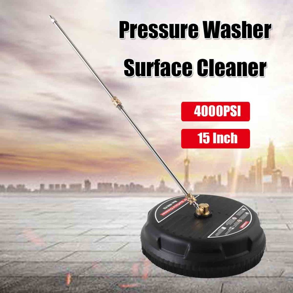 Pressure Washer Surface Cleaner 15 in 4000PSI & Pressure Washer Extension Wand