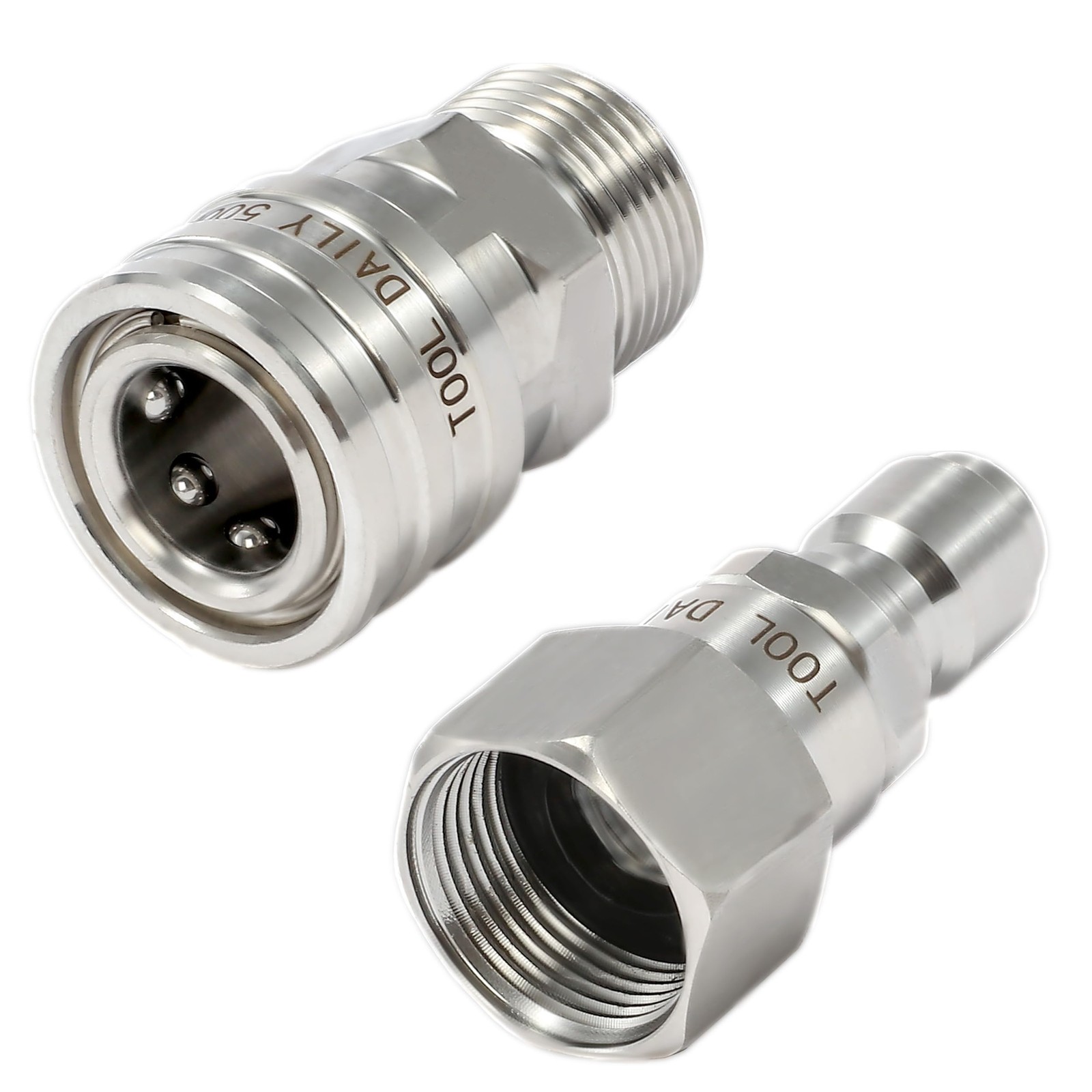 Pressure Washer Adapter Set Swivel M22 14mm To 3/8 Inch Quick Connect 5000