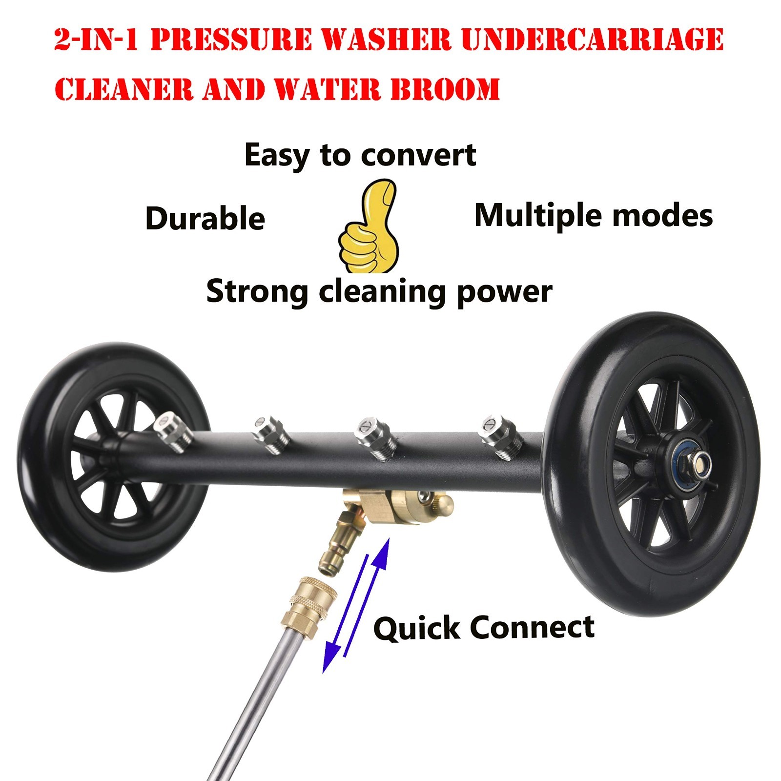 Tool Daily Pressure Washer Undercarriage Cleaner 4000 PSI w/ 16″ Wand Incomplete