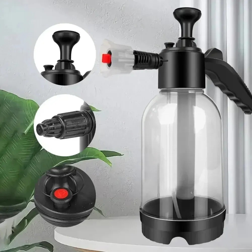 2L Hand Pump Foam Sprayer Car Wash Pressure Water Spray Bottle Cleaning Tool