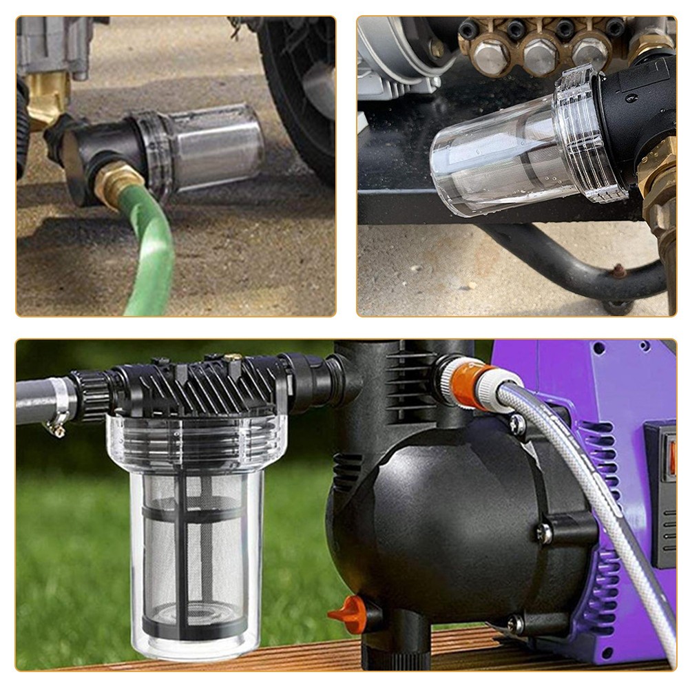 1Set Durable Hose Filter for Pressure Washer Car Wash Inline Water Filter
