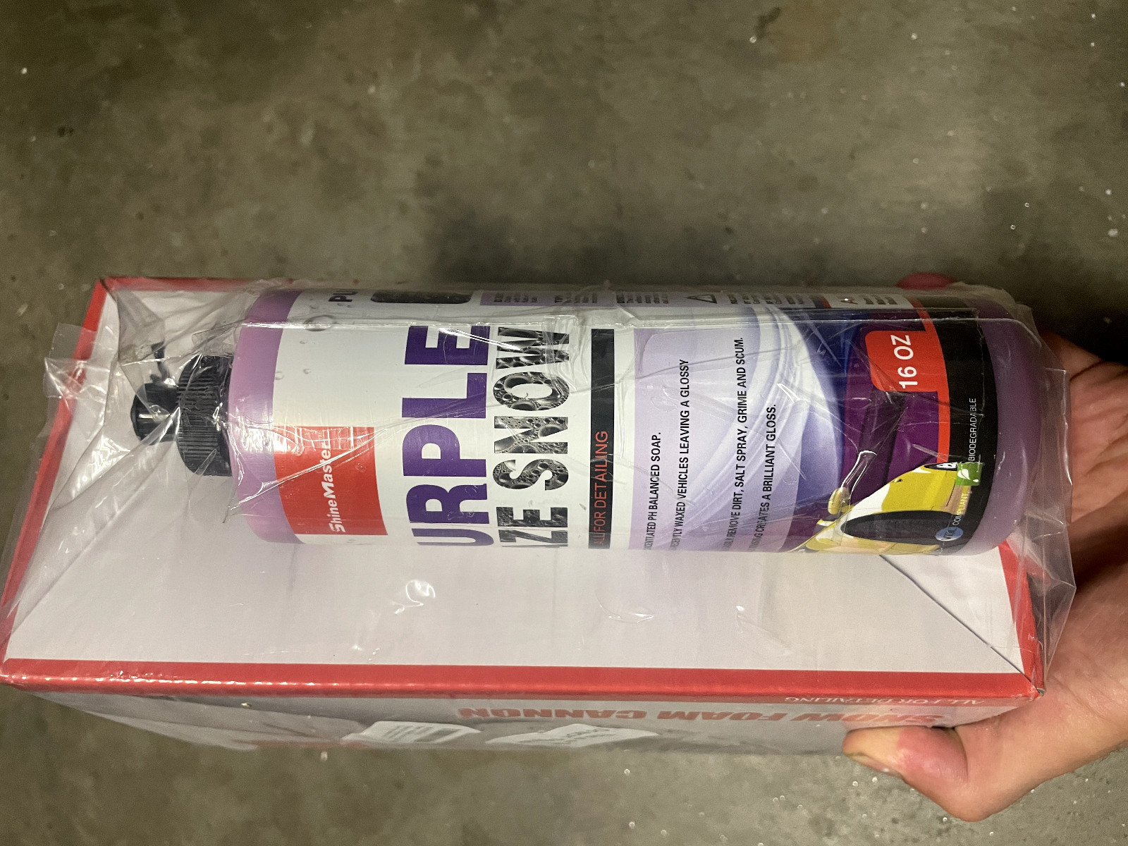 Maxshine Snow Foam Cannon Lance & 16oz Purple Haze Snow Soap -Use w/ Garden Hose