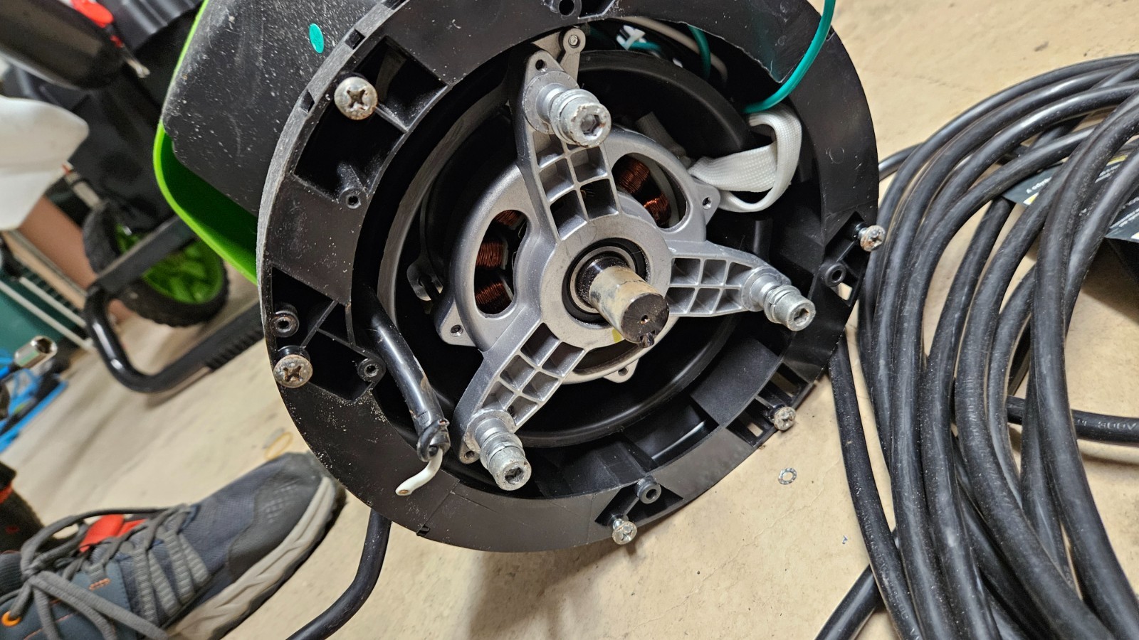 Parts – Greenworks PRO 2200 PSI Known Working Motor and Wiring. and GF plug