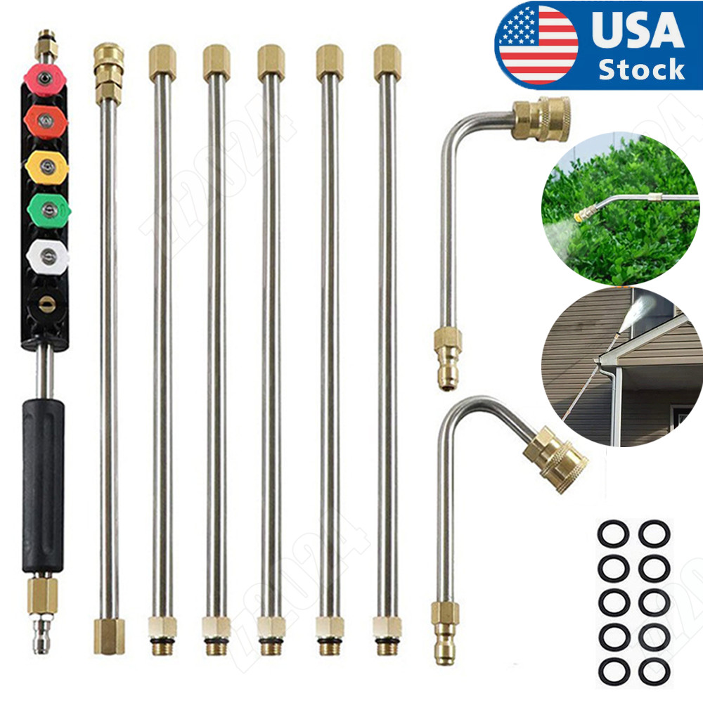 9PCS/SET Pressure Washer Extension Wand, Replacable Upgraded Power Washer Lance
