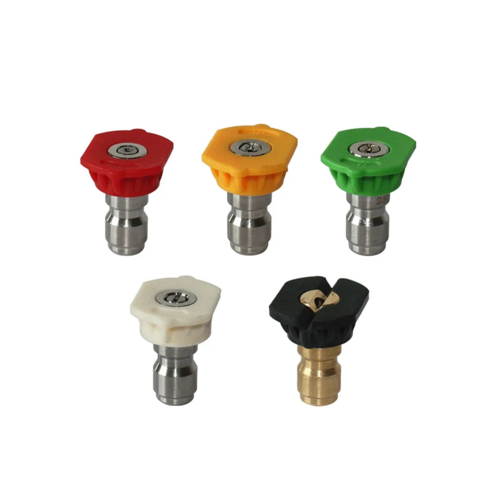 5pcs Pressure Washer Spray Tips Nozzles High Power Kit Quick Connect 1/4″ Set