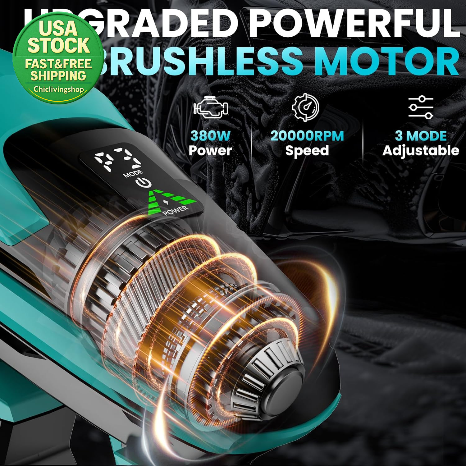 Cordless Portable Washer Makita 18V Battery 800 PSI Brushless Motor 6-In-1