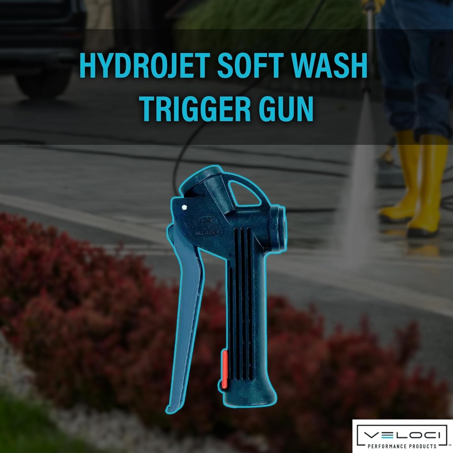 Veloci HydroJet Soft Wash System Trigger Gun 18 GPM 362 PSI Commercial Grade