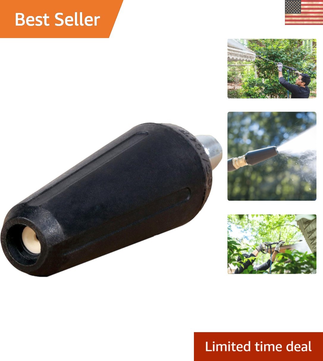 High-Performance 2000 PSI Turbo Nozzle with Quick Connect for Perfect Cleaning