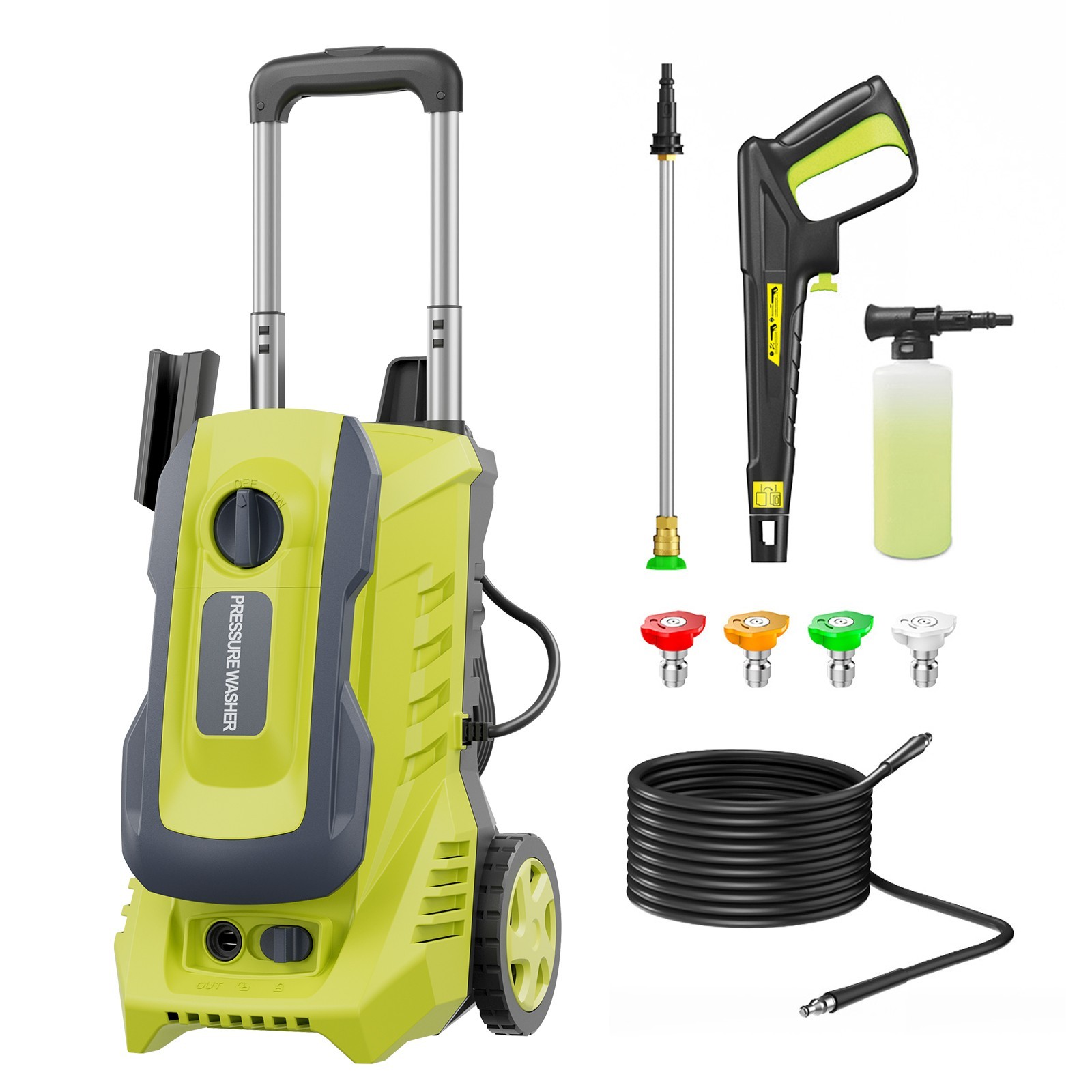 4200PSI 2.5GPM Electric Pressure Washer Portable Electric Power Cleaner Machine