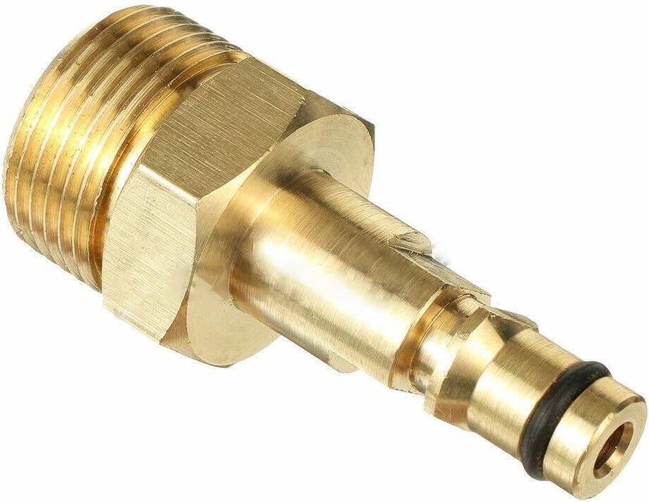 Universal M22 Pressure Washer Hose Connector – Gold-Plated Quick Connect Design