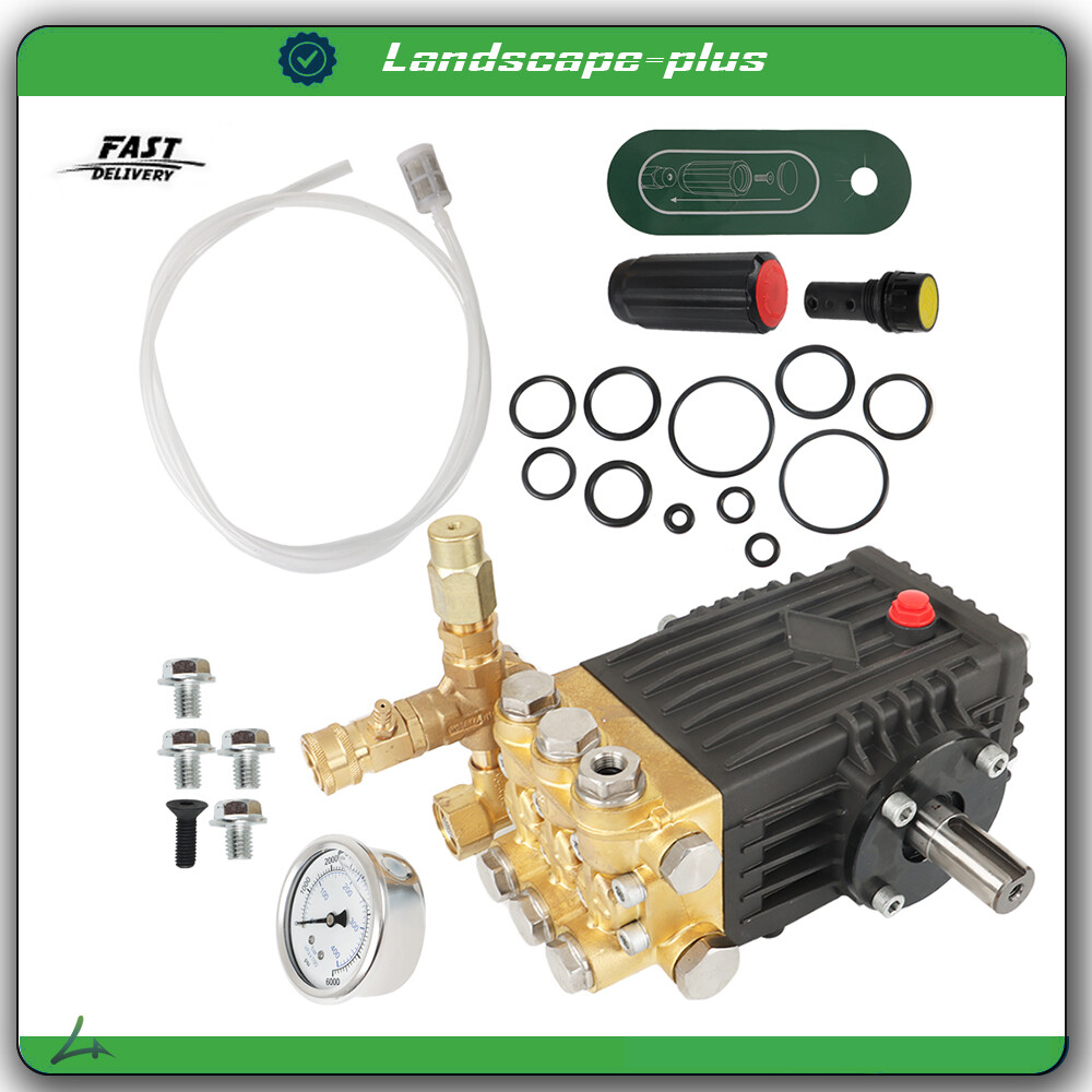 3600 PSI 4.9GPM Belt Drive Pressure Power Washer Pump 24mm Solid Shaft