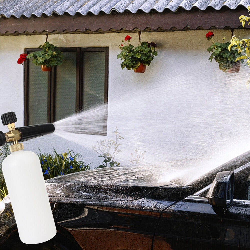 Snow Foam Lance Car Pressure Washer Gun Soap Cannon 1/4″ Fit Karcher Lavor Ryobi