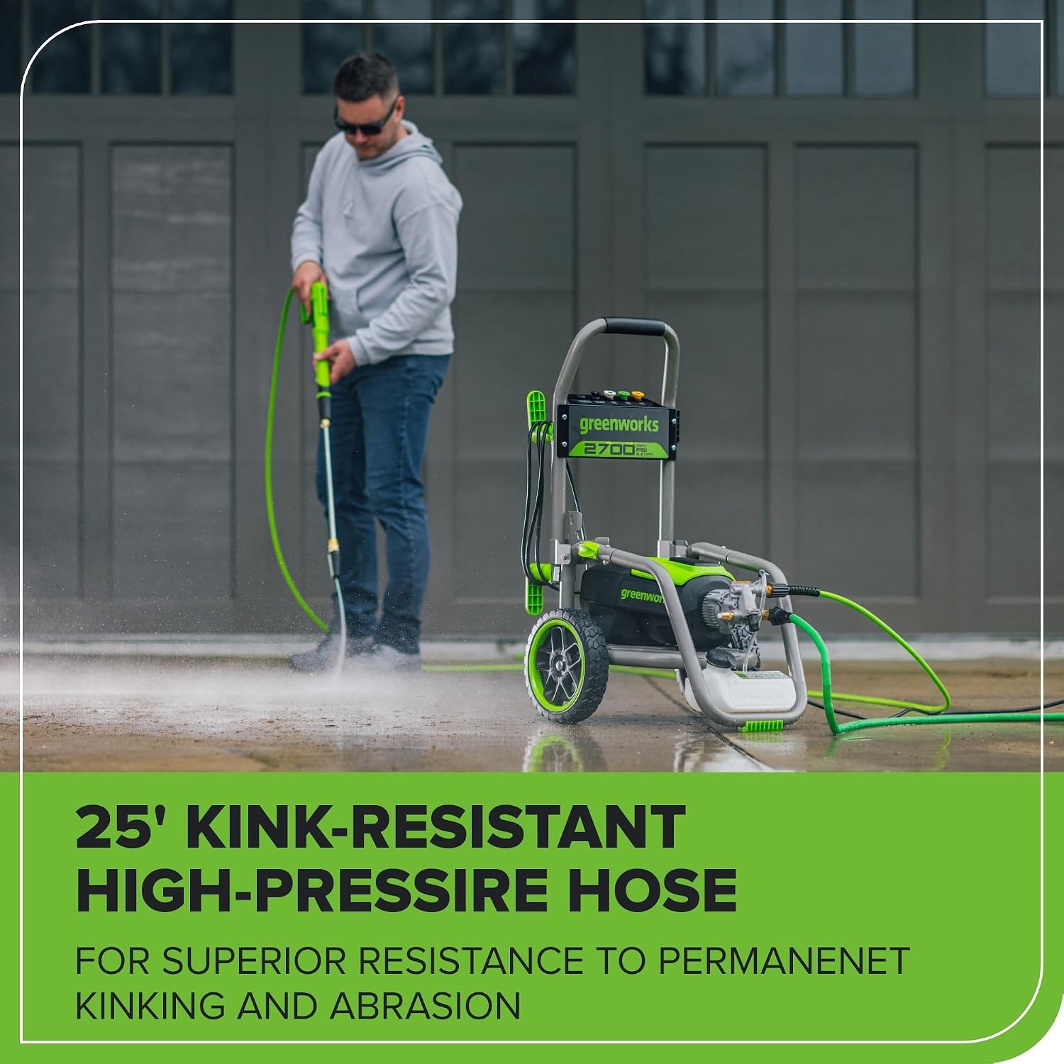 Greenworks 2700 PSI (2.3 GPM Max) Brushless Electric Pressure Washer