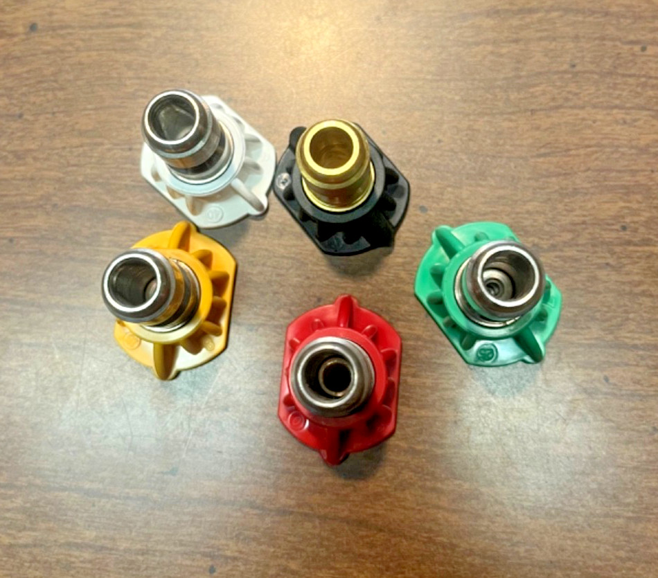 Pressure Washer #5.5 Orifice Size Multi-Pattern Gun Nozzle Tips (5) Pack RYGWB