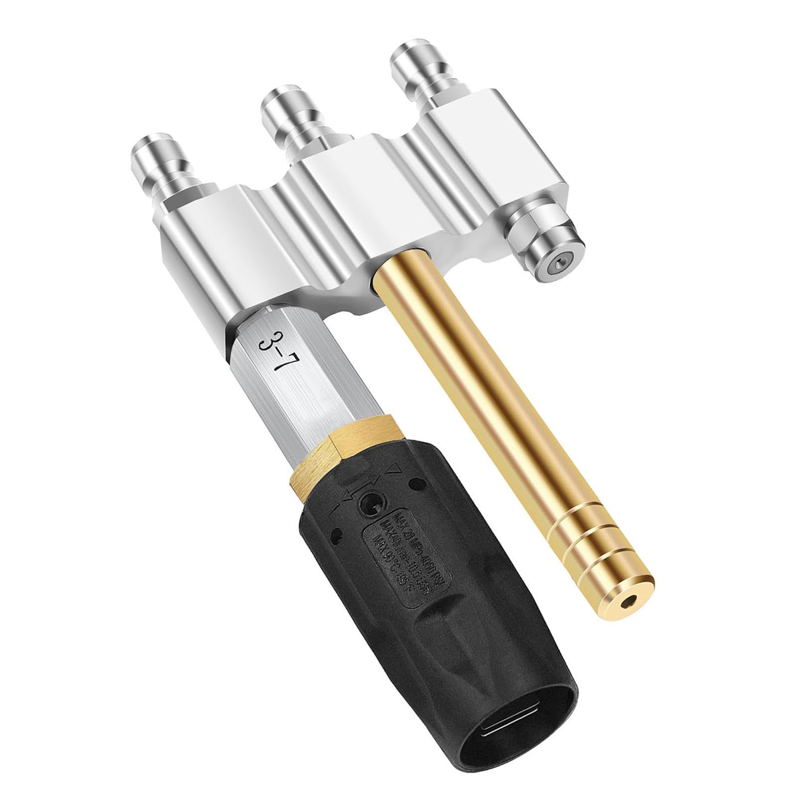 M5 Twist Nozzle 1/4in Quick Connection 1000-6000Psi 3-7GPM 3 In 1 Nozzle