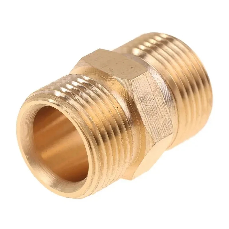 High Pressure Washer Hose Extension Connector Adapter, M22 14Mm & 15Mm Male Thre