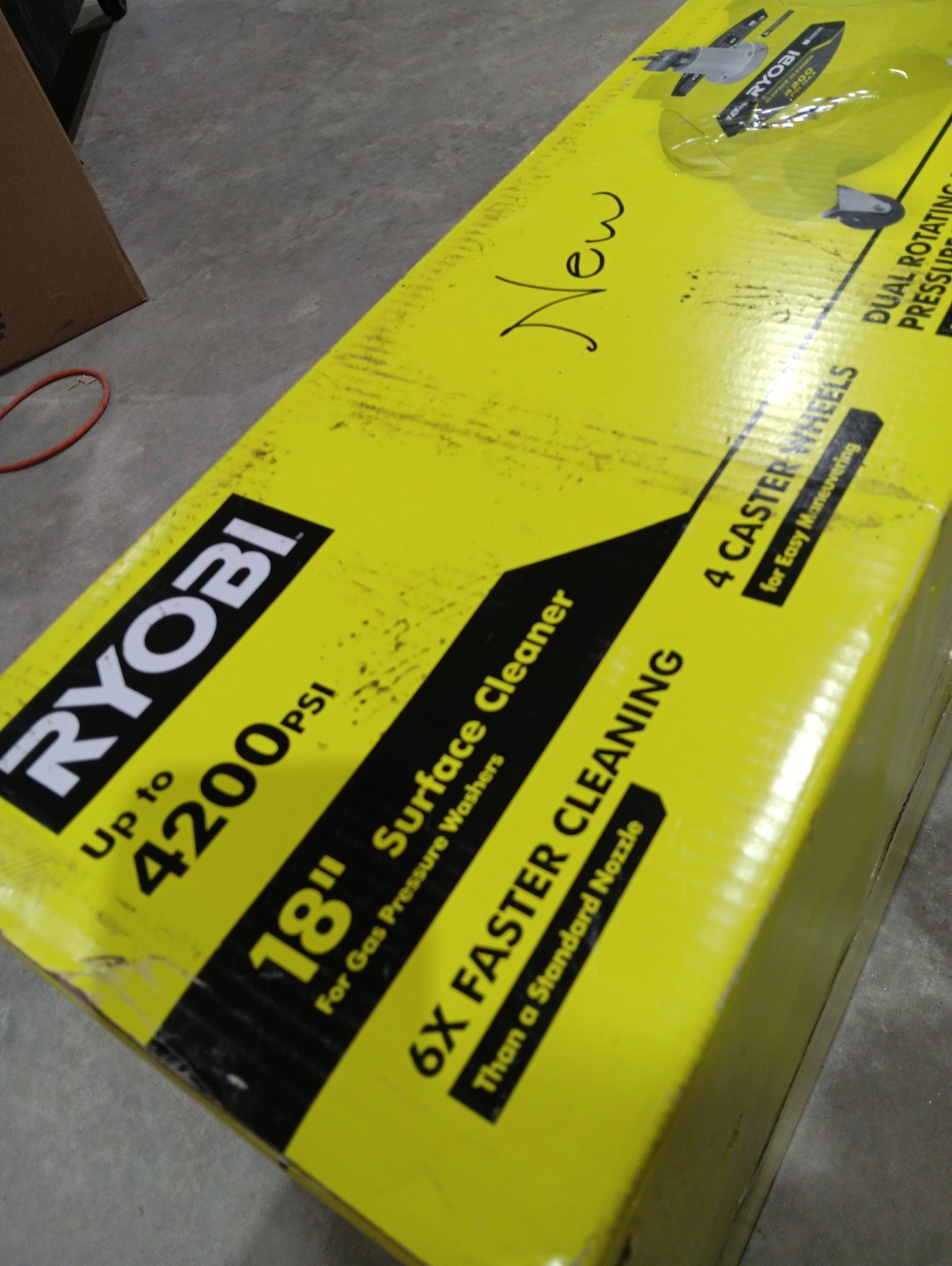 RYOBI 18″ in. Up To 4200 PSI Quick Connect Pressure Washer Surface Cleaner – NEW