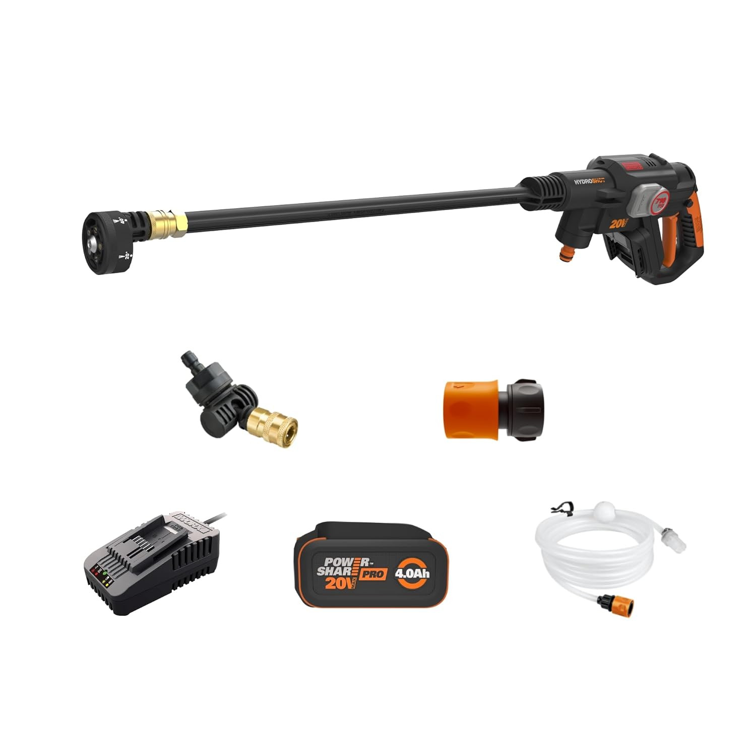 Worx Nitro Hydroshot 20V 710PSI Light-Duty Electric Pressure Washer with Brushle