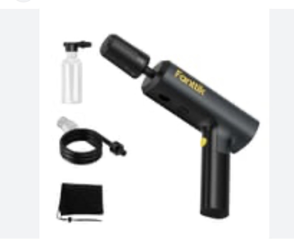 Fanttik K100 Flip Portable Battery Cold Water Pressure Washer 174 PSI Hose