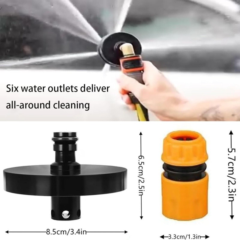 O-Ring Chassis Cleaner Flusher Kit,Magnetic Base & 360°Spinning Nozzle for Truck