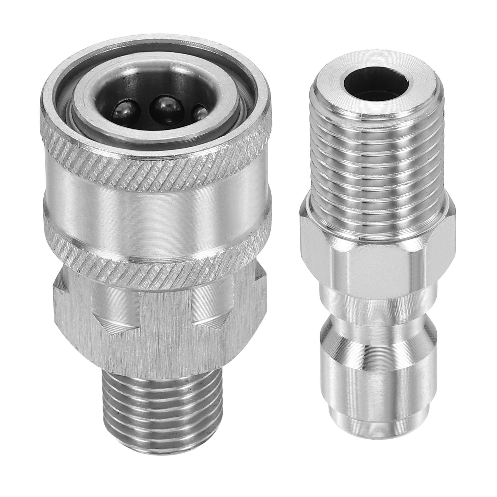 Pressure Washer Adapter, G1/4″ Male Stainless Steel Fittings Kit