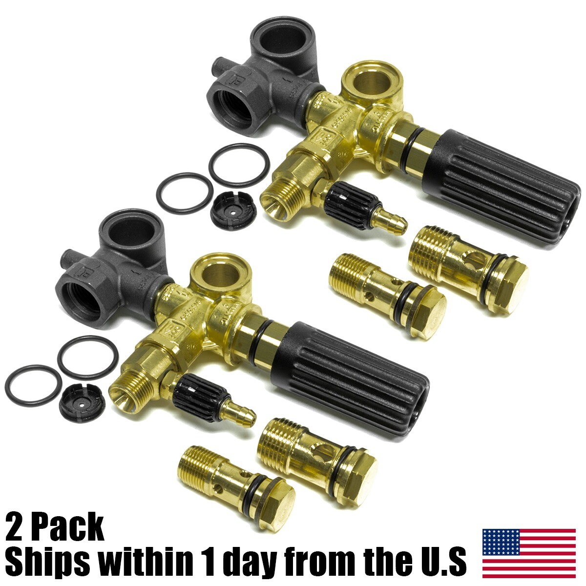 2PK Genuine AR Annovi Reverberi AR20890 MiniMatic 4/B Unloader Valve 8.712-573.0