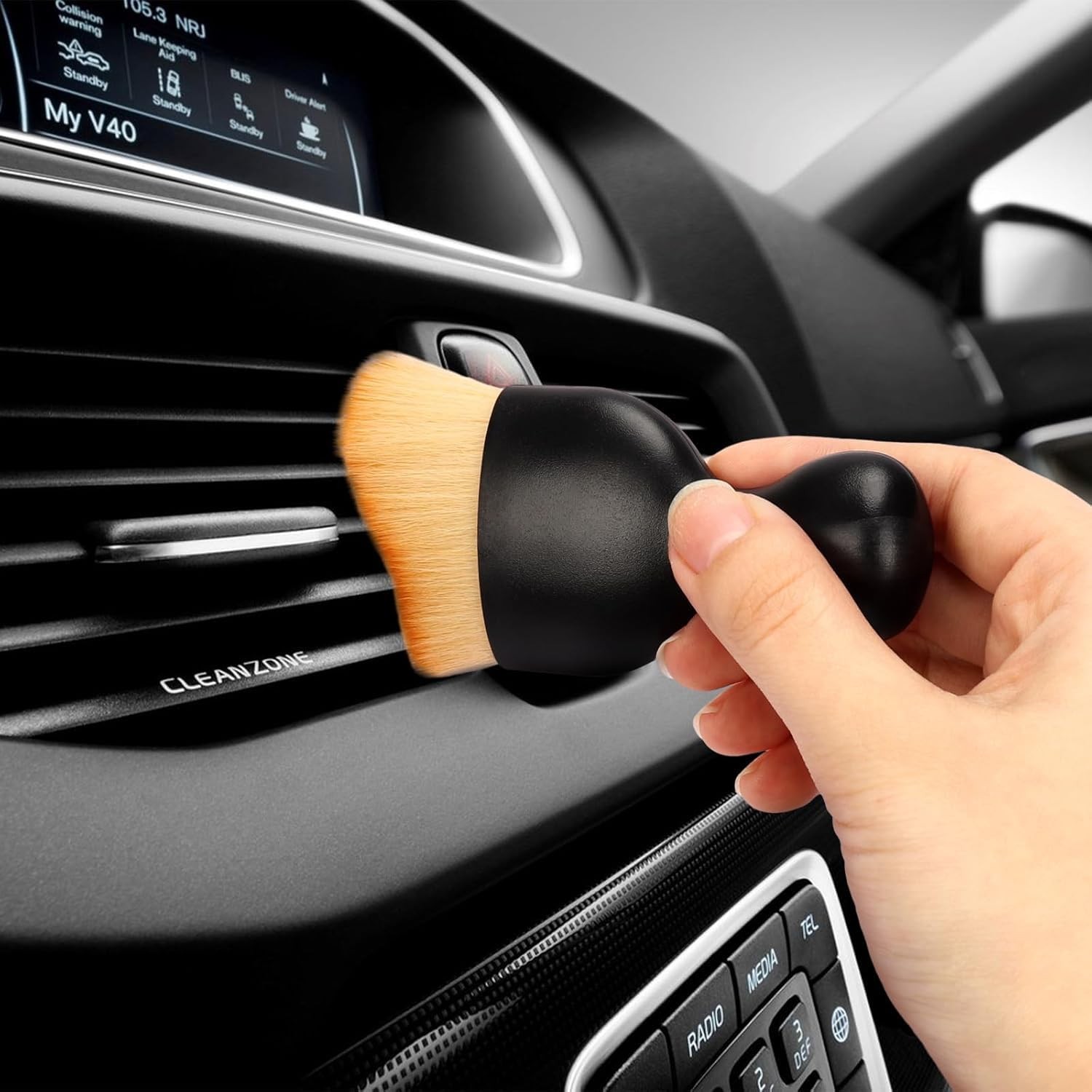 EISNZLAN 4 Pcs Car Interior Cleaning Tool,Car Detailing Brush,Car…