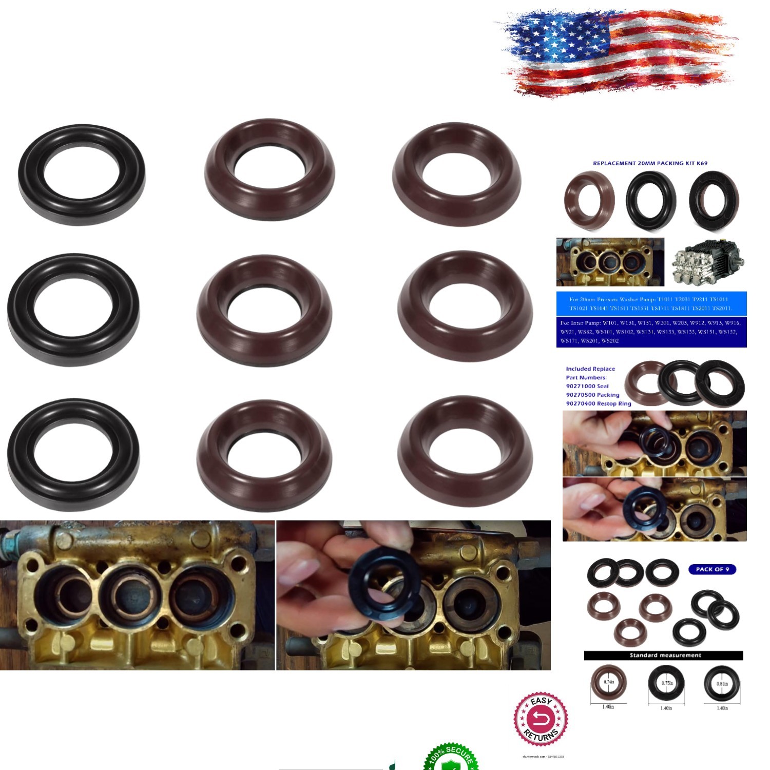 Quality 20mm Pump Rebuild Kit with High-Temperature Resistance and Durability