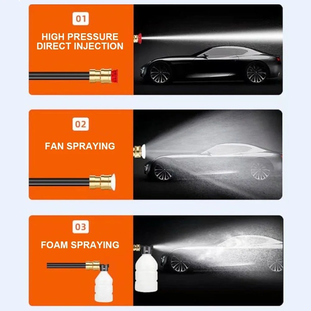 High Pressure Car Washer 30Bar Wireless Car Wash Machine 4000mAh Rechargeable