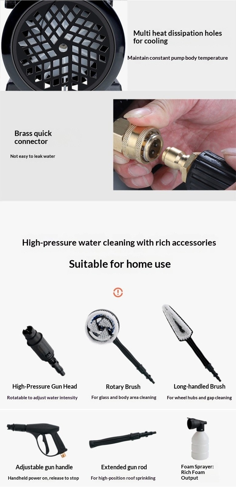 H9 High-Pressure Car Wash Machine Portable 220V Household Car Wash Wonder