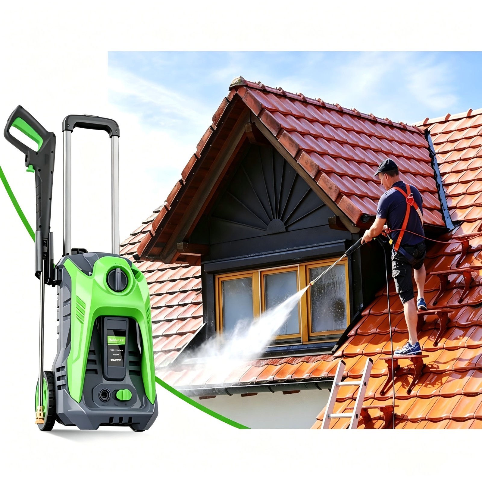 4200PSI 2.0GPM Electric Pressure Washer Portable Electric Power Cleaner Machine