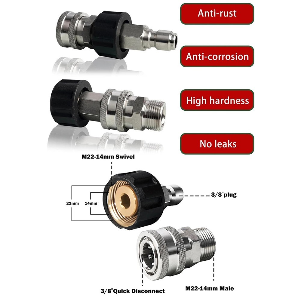 Heavily Engineered Quick Connect Set Suitable for Tough Cleaning Conditions