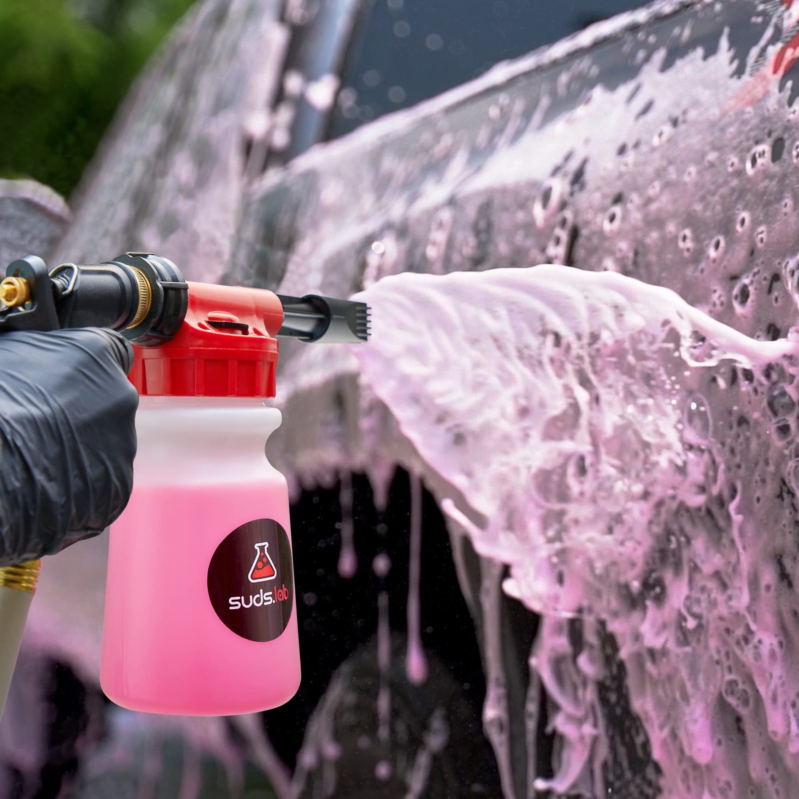 Suds Lab F3 Car Cleaning Foam Gun, Adjustable Foam Nozzle, Connect to Any Gar…