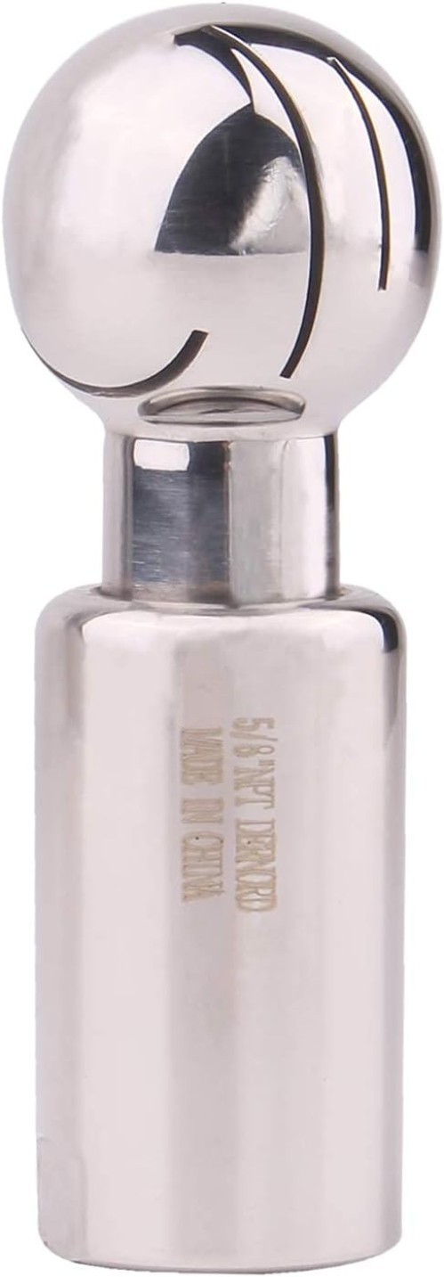 Efficient 5/8″ NPT CIP Cleaning Ball – 360° Spray Pattern in Stainless Steel 304