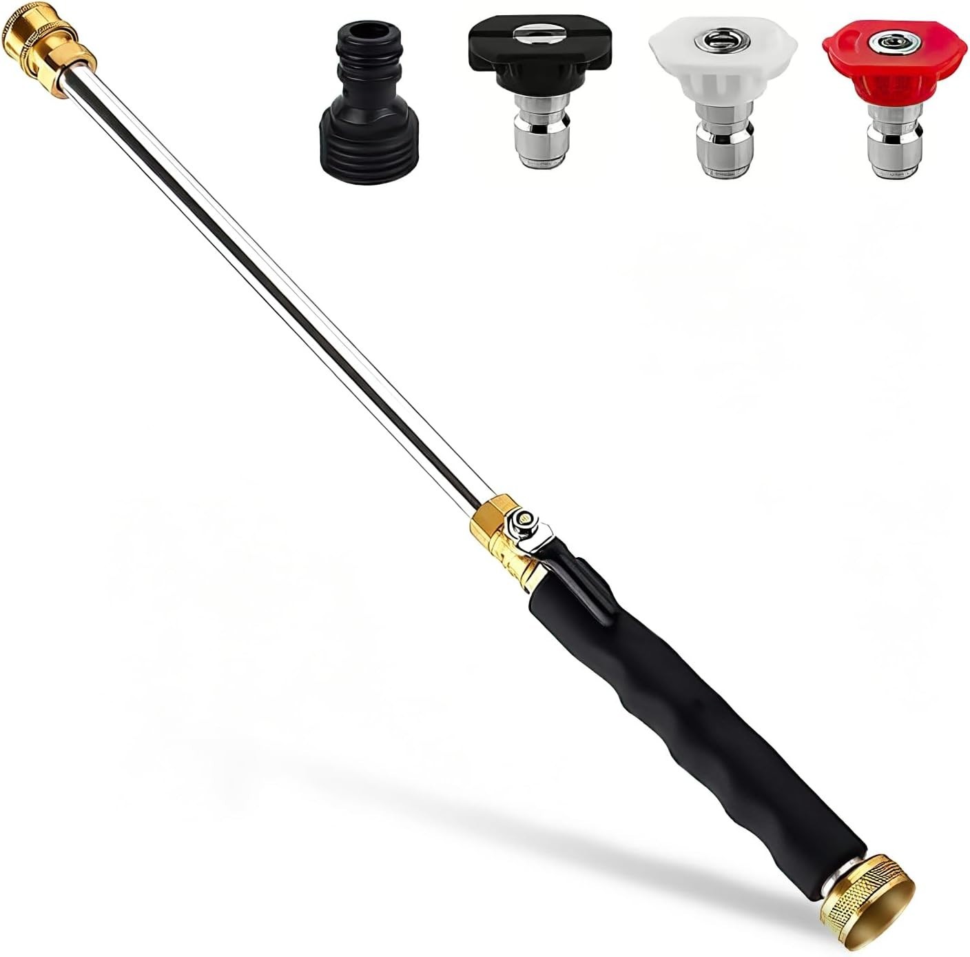 Aluminum Hydro Jet Nozzle with 3 High-Pressure Settings for Effective Cleaning