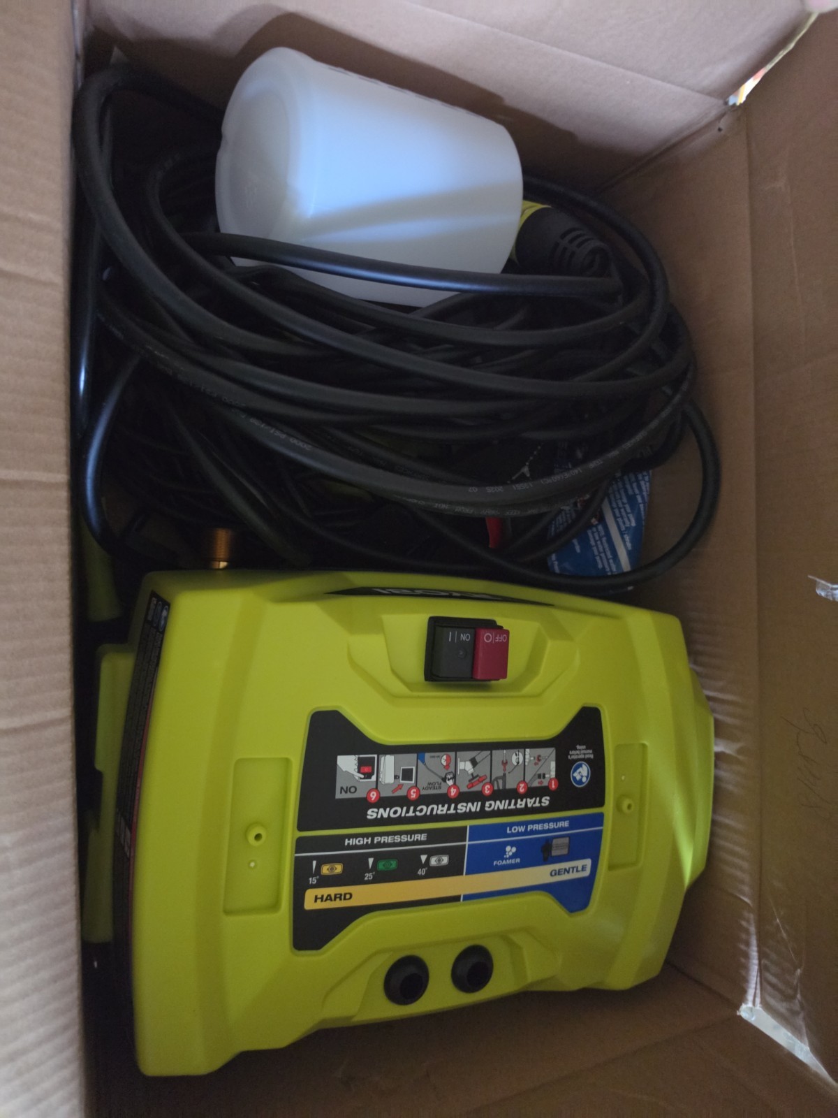 New Ryobi RY14AM12 Automotive High Flow Pressure Washer Read Discription