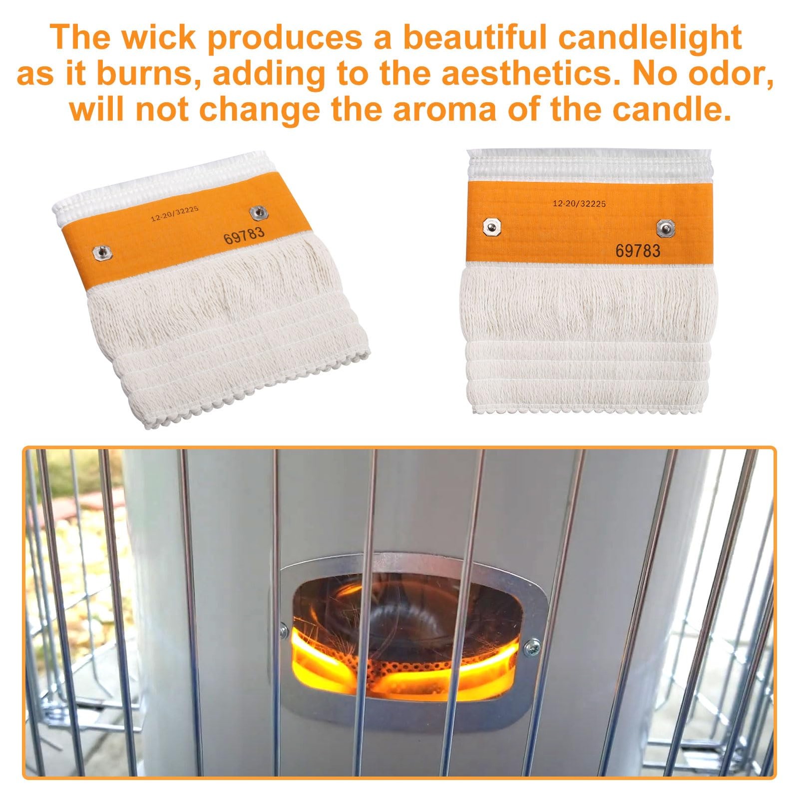 seork 32225 Kerosene Heater Wick Fits for Kero World KW-24 (A-H), White