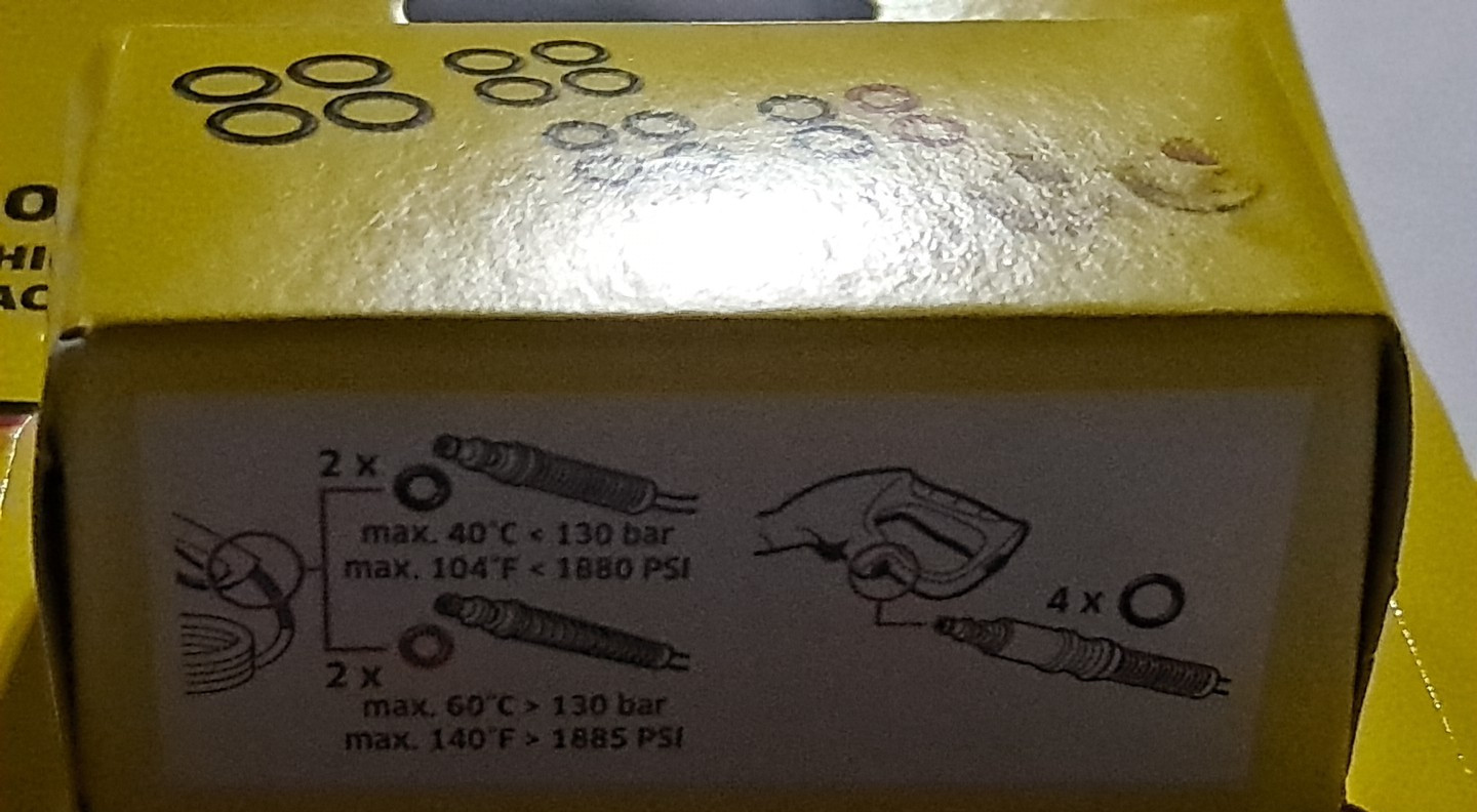 Genuine Karcher O Ring Set 2.640-729.0 Kits K2 K3 K4 K5 K6 K7.