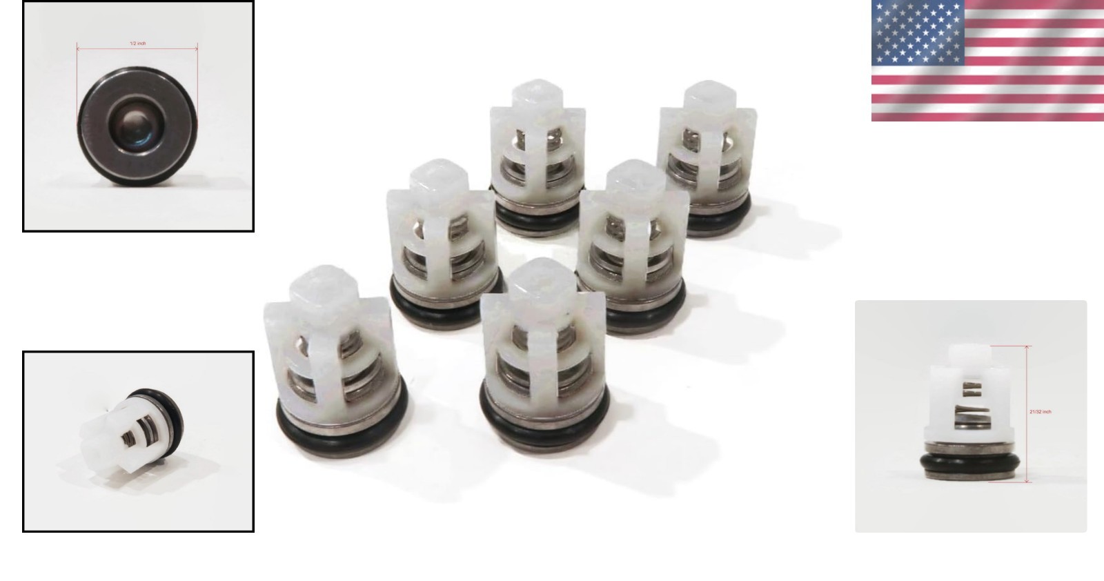 Essential Check Valve Repair Kit for Homelite 308653052/007 – 6 Metal Components