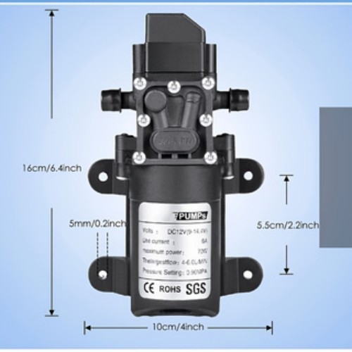 Portable Intelligent Electric Pressure Washer Pump 80W 12V Portable Pressure