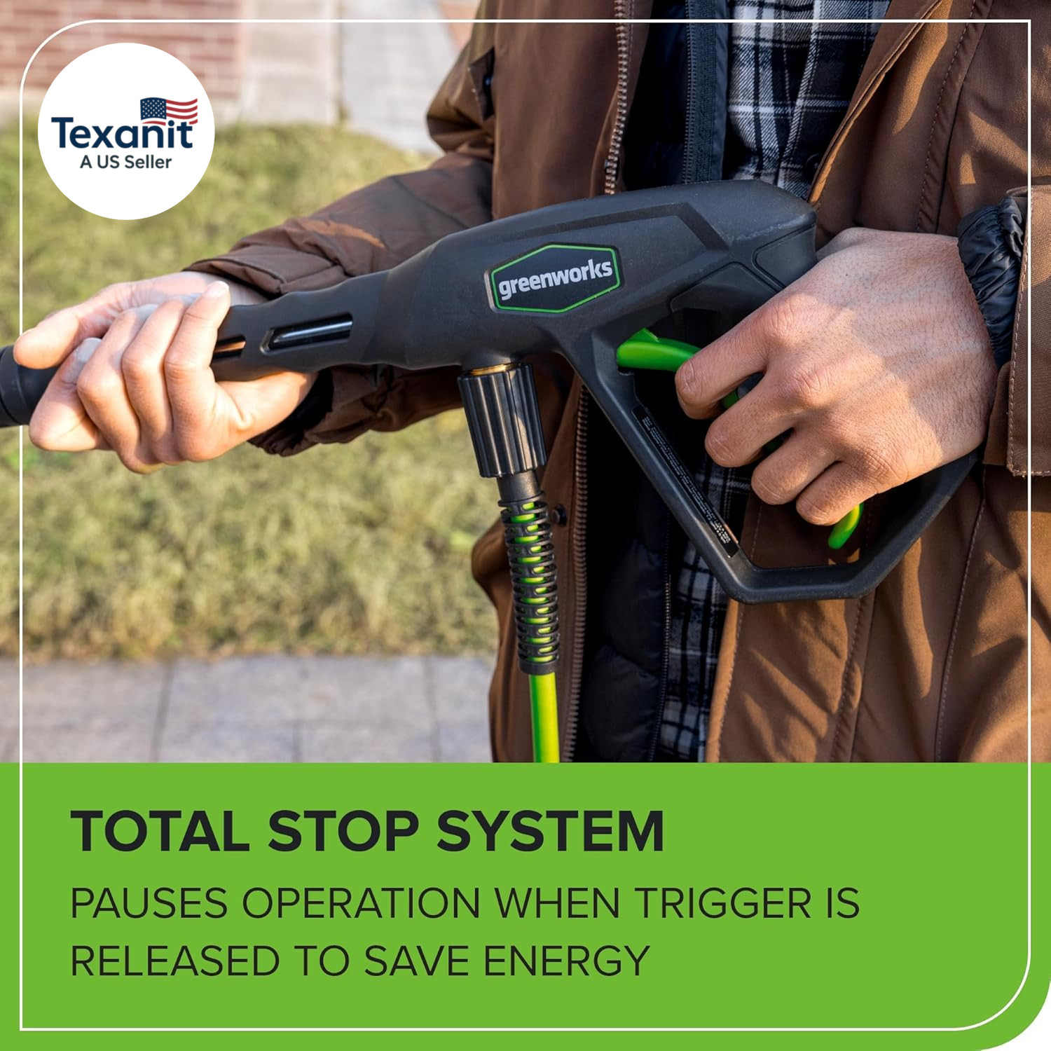 2100 PSI (SGS Certified) 1.2 GPM 13Amp Compact Electric Pressure Washer Telescop