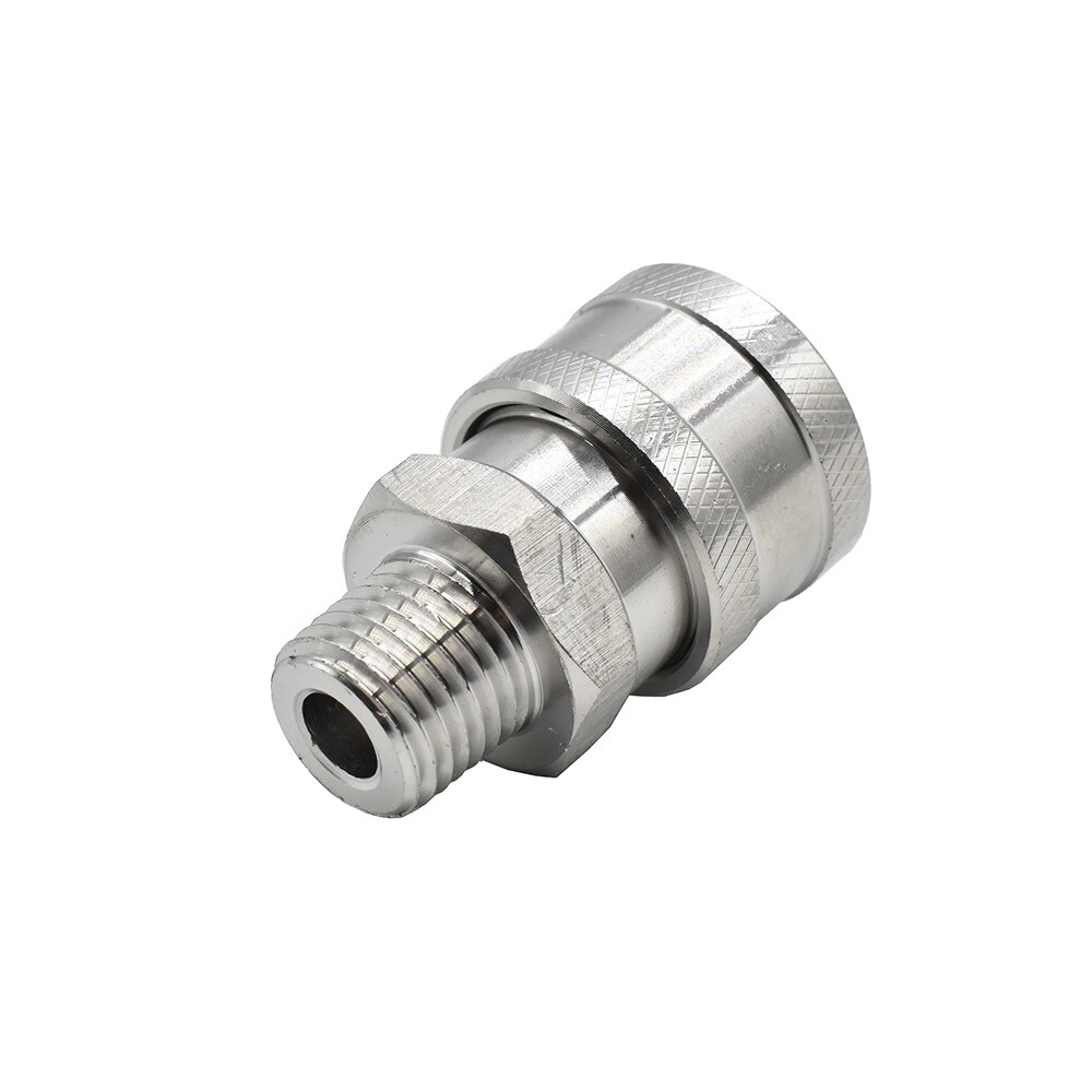 Interstate Pneumatics Pressure Washer 1/4 Inch MNPT Stainless Steel Coupler