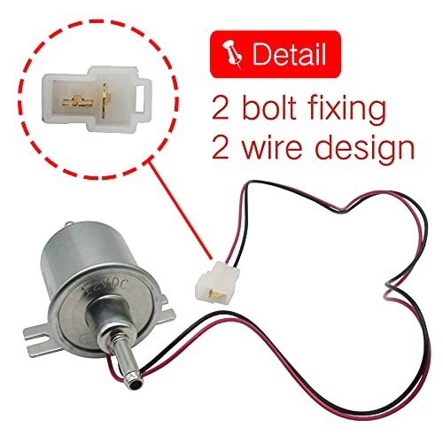 Electric Fuel Pump 12V Universal Low Pressure 5-9 PSI Gas HEP-02A(5-9 PSI)