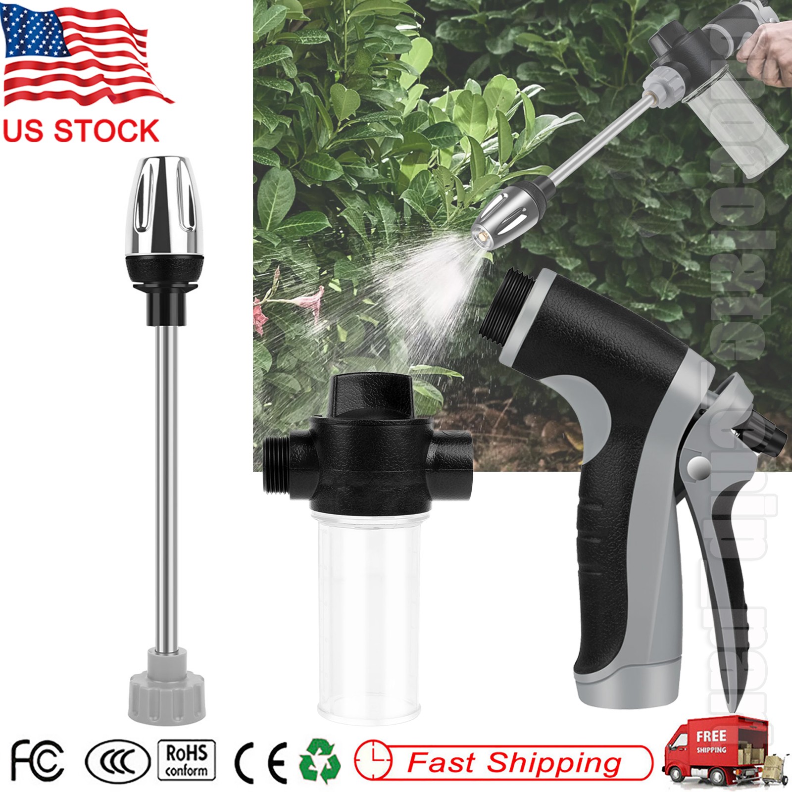 Car Snow Foam Washer Gun High Pressure Garden Wash Cleaning Soap Bottle Sprayer