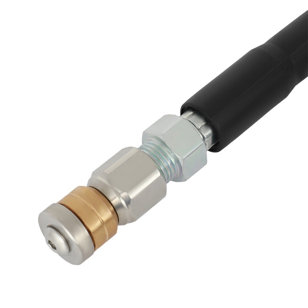 Sewer Jetter Nozzles Kit For Pressure Washer 100FT 1/4″M-NPT Drain Cleaning Hose