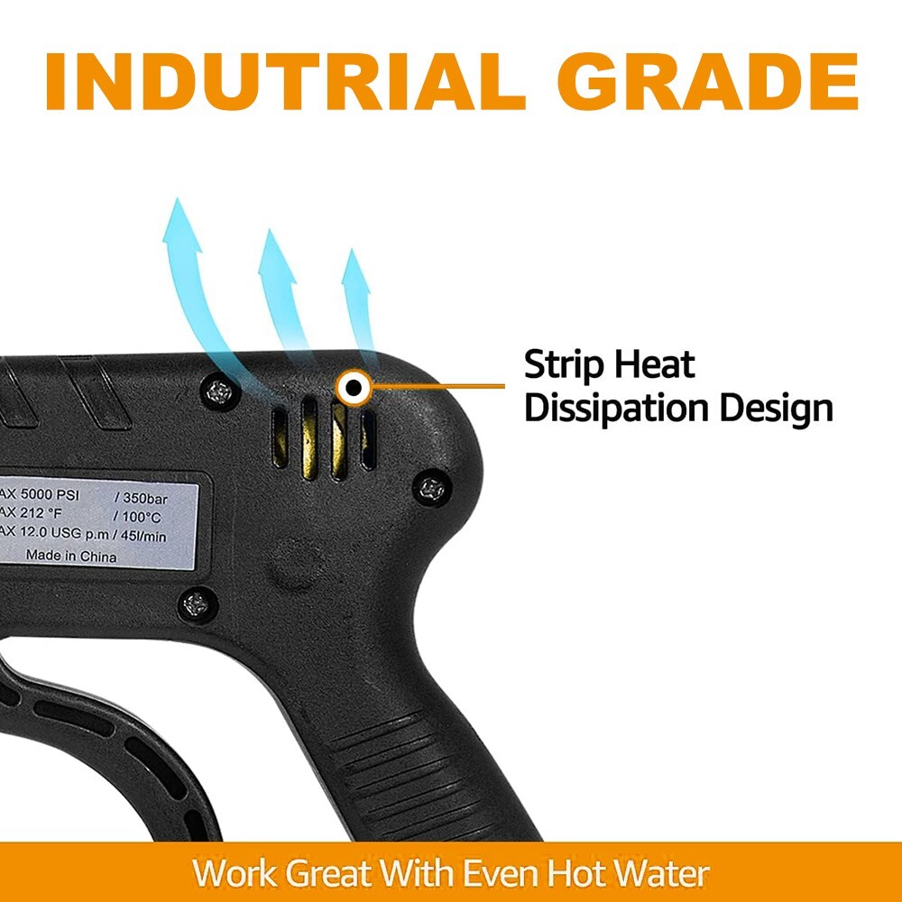 YAMATIC 5000 PSI High Pressure Washer Trigger Gun M22-14mm M22-15mm 3.8″ Connect
